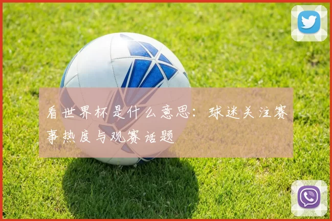 看世界杯是什么意思：球迷关注赛事热度与观赛话题